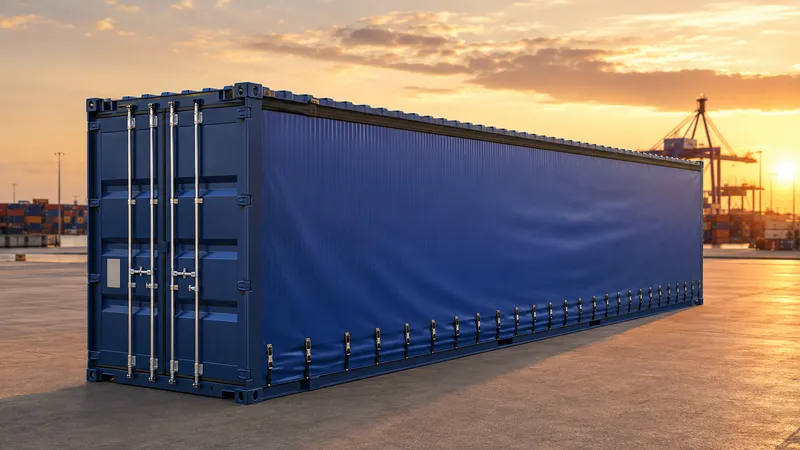 45' HC Curtain Side Konteyner
